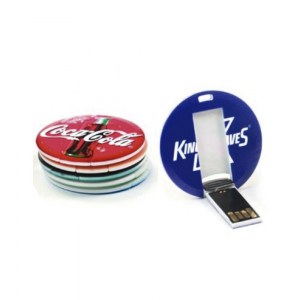 USB034 Memorias USB Tarjeta Redonda